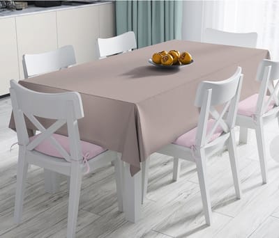 Tafelkleed 135x260 - Bedrukt Velvet textiel - Nerts kleur - Fluweel - Tafelkleden - Tafellaken
