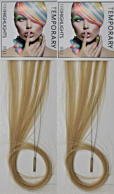 Human Haar extensions herbruikbaar goud blond - Extensions - High Lights - Low Lights - Haarversiering - Haar extensions - Echt haar - Trendy - Feest - Kerstkapsel - Sinterklaas cadeau - Elegant - haaraccessoires - Dames - Meisjes - Haarkleuringen