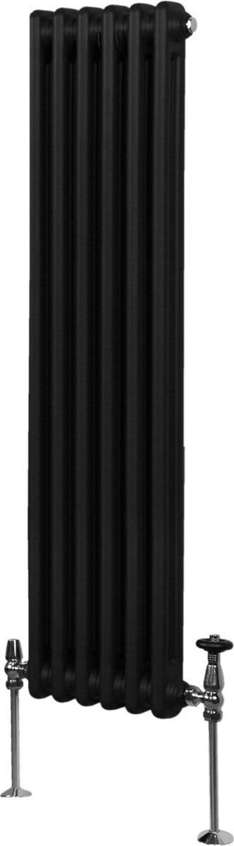 2-kolomsradiator - zwart - 1500x292 mm - 3-laags coating