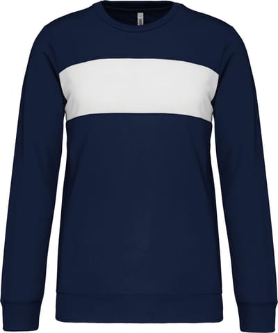 PROACT® Sweater in polyester PA373 - Sporty Navy / White - 3XL