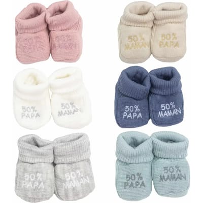 Baby sneakers van breimateriaal Trois Kilos Sept 50% Papa 50% Maman (x6)