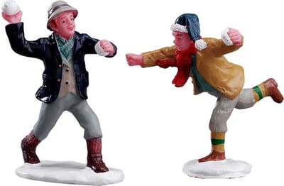 Lemax - Snowball Fun -  Set Of 2 - Kersthuisjes & Kerstdorpen