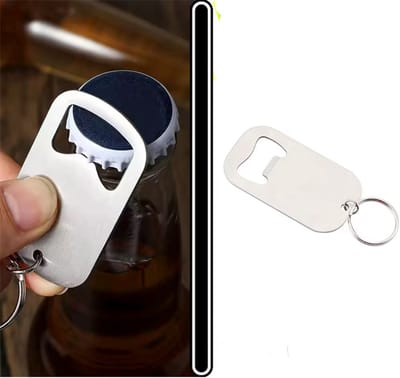 Finnacle - Bieropener - 1 stuks - Bierdop Opener Sleutelhanger - Grijs/Zilver - Metalen Flesopener