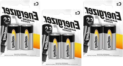 Alkaline Batterijen - C Batterijen - Apparaten Voeden - Betrouwbare Energie - 6 Stuks - Zwart