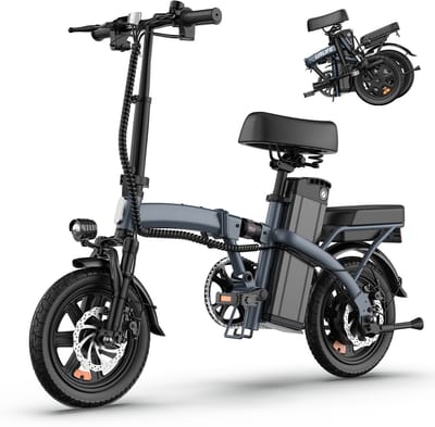 Elektrische Fiets - Motor 250W - Actieradius 60km - 14 Inch -25km/ - 48V/7.5Ah -vouwbaar E-bike -stads E-bikes & E-Nederland - blauw