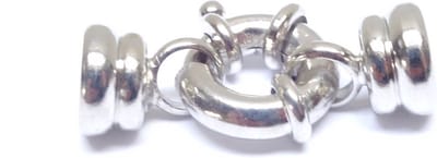 Art & Pearls Boeisluitingen met Eindkapjes – 10 Stuks – 27 mm – 12 mm Boeisluiting – Platinum Plated – Anti-allergisch – Sieradensluitingen voor Kettingen en Armbanden