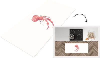 Keukenloper - Loper keuken - Kwal - Pastel - Roze - 120x50 cm - Keukenloper vinyl