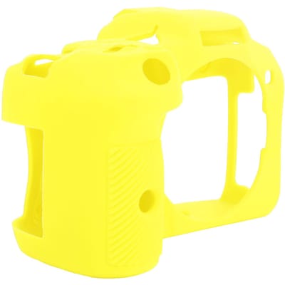 Étui d'appareil photo en silicone souple Housse de protection en silicone antidérapante pour appareil photo numérique R7 Camouflage jaune