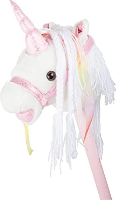 Plush Stick Horse Unicorn - Ideal Gift for Horse Lovers 3 Years and Up