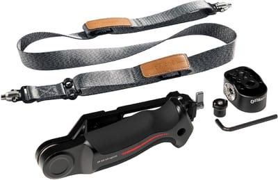 Sling Handle Kit met Gewichtsreducerende Schouderriem voor DJI RS 4/RS 3 Pro, QD Snelsluiting, Koudschuh en Meerdere Bevestigingsgaten voor ARRI - Verbeter je Filmen en Stabiliteit