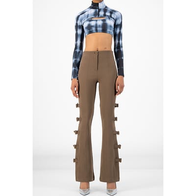 Daily Paper Taupe Relina Pants Maat: S | Wijde Broeken Outlet | Dames | Beige