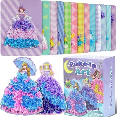 DIY Prinsessen Knutselset voor Kinderen - 12 Magische Prinsessen en 9 Accessoires - Creatieve Speelgoed voor Meisjes