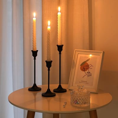 Metalen kandelaar in de vorm van een bel, romantische tafeldecoratie voor Kerstmis, Halloween, Pasen, Chanoeka, Thanksgiving, bruiloften en banketten.