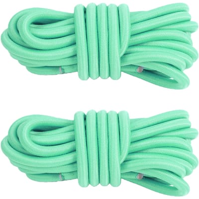 2 stuks Elastische Touwen 250 cm Zonbestendig Nylon Kajak Elastische Koorden met Antislip Gespen voor Paddle Surfplank Groen groen