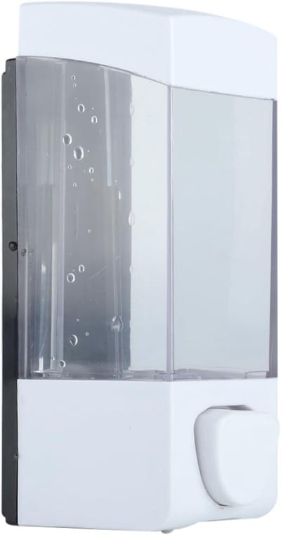 350ml Handmatige Dispenser voor Badkamer, Geschikt voor Zeep, Vloeistof, Lotion en Shampoo met Wandbevestiging