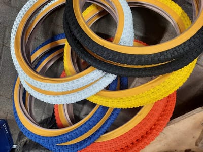 Paar (2 stuks) - BUITENBAND DELI TIRE 20 X 1.75" / 47-406 - Oldschool BMX - zwart
