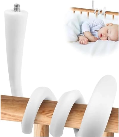 Babycamera Houder - Nachtzicht Monitor - Babykamer Bewaken - 360 Graden Flexibel - 43cm Lengte - Wit