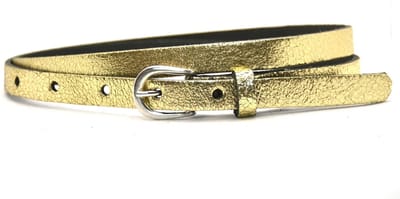 Take-it 1,5 cm smalle gouden riem - goud - 100% leder - Maat 85 - Totale lengte 100cm