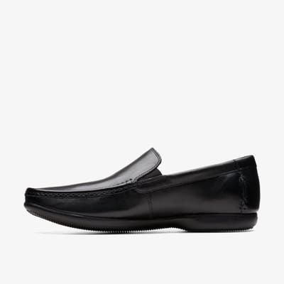 Finer Zon Zwarte Leren Schoenen
