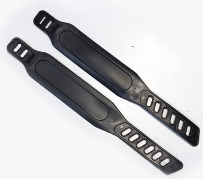 1 paar - pedal straps - pedaalriem - Straps - Hometrainer pedaalriemen - universeel pedalen met riempjes - verstelbare lengte universele pedaalriem - zwart - 31*4.5cm - PP