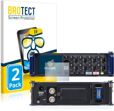 BROTECT - Screenprotector voor Zoom F8 field recorder - Folie Beschermfolie transparant 2 Stuks