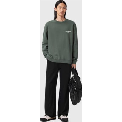 AllSaints Halcyon Crew Garnet Green Taglia: XS | Maglioni a maglia Outlet | Uomo | Verde