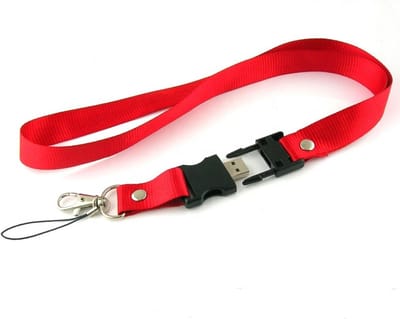 Lanyard 128GB 3.0 usb stick rood
