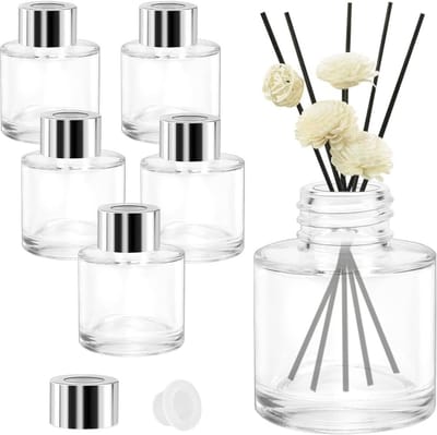6 stuks glazen diffusorflessen
