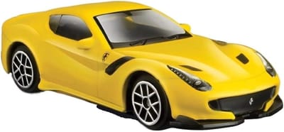 Automodel Diecast - Schaal Speelgoed - Verzamelen Decoratie - Gedetailleerd Chassis - 1:64 Schaal - Geel