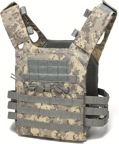 Livano Gewichtsvest - Gewichtvest - Weight Vest - Tactical Vest - Trainingsvest - Heren - Dames - Wit Camo