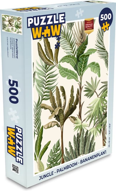 Puzzel Jungle - Palmboom - Bananenplant - Kinderen - Natuur - Planten - Legpuzzel - Puzzel 500 stukjes