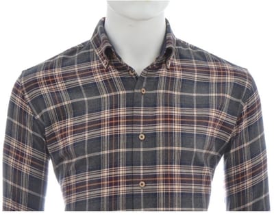 Eden Valley Ruitshirt flannel grijs