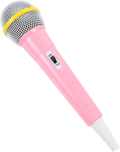 Speelgoed Microfoon - Nep Microfoon - Kinder Feestjes - Lichtgewicht Ontwerp - 21.5 cm - Roze