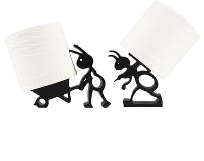 Toiletpapierhouder, 2 stuks, grappige 3D-print, vrijstaande toiletpapierhouder, schattige mierenvormige rolhouder voor badkamer, keuken, slaapkamer