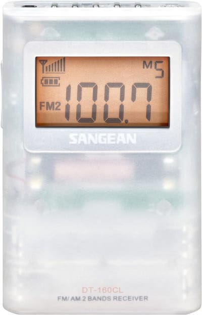 Draagbare FM/AM Zakradio met Stereo en Riemclip