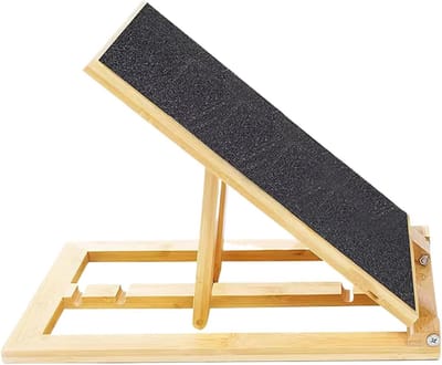 Honden Krabplank - Hondentrap Pootverzorging - Pootverzorging Hond - Inklapbaar Houten Ontwerp - 43x27x5 cm - Houtkleur