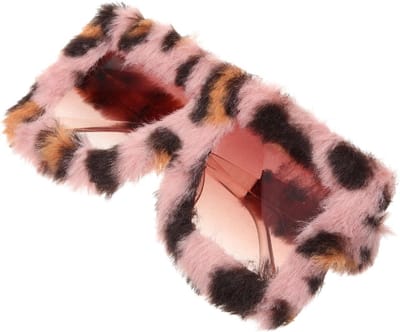 Verlichte Pluche Zonnebril voor Volwassenen - Neon Bril voor Dames met Luipaardprint