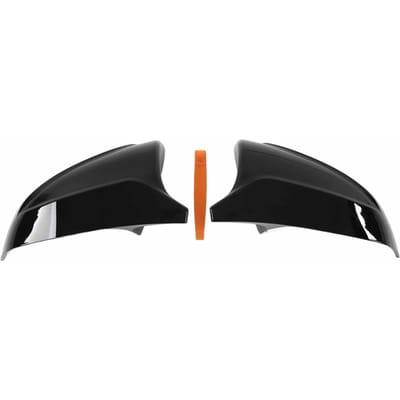 2 Stuks Glanzend Zwart Achteruitkijkspiegelkap Links Rechts met Wrikker Vervanging voor Tesla Model 3 black