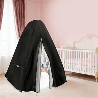 Babyschommel Hoes - Schommel Beschermhoes - Buitengebruik - Waterdicht Oxford Materiaal - 81x79x96 cm - Zwart