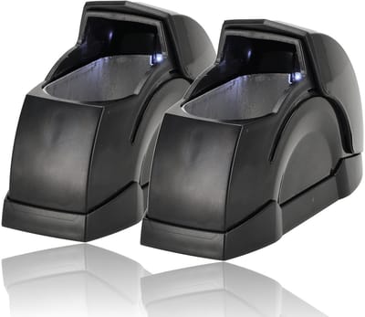 Auto Asbak met LED Verlichting en Clip – Set van 2 Rookvrije Asbakken met Deksel – Voor Zijraam, Dashboard – Geschikt voor Auto, Vrachtwagen & Camper