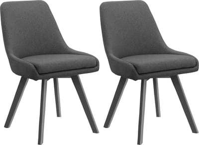 Rudi2-Eetkamerstoel - Set van 2 - Antraciet