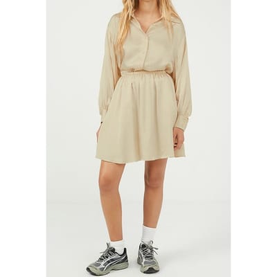 American Vintage Ls Short Shirt Colombe Size: XS/S | Button-Down Shirts Outlet | Dames | Beige