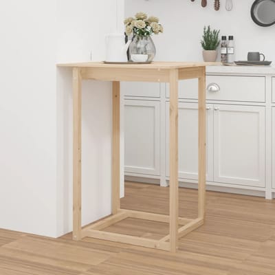 vidaXL - Bartafel - 80x80x110 - cm - massief - grenenhout