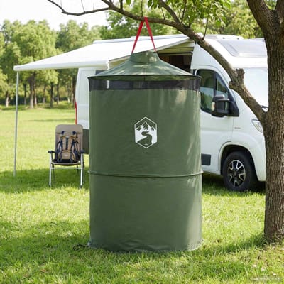 vidaXL - Pop-up - Toilet - Tent - met - Hangtouw - 97 - x - 126 - cm - Groen