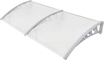 Deurluifel Buitenraam - Tuinluifel Onderdak - Bescherming tegen Weer - Eigentijdse Stijl - 100 x 200 cm - Transparant