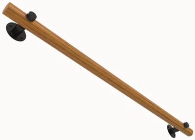Trapleuning Houten - Wandmontage Leuning - Veiligheid Binnen - Massief Dennenhout - 280 cm - Natuurlijk Hout