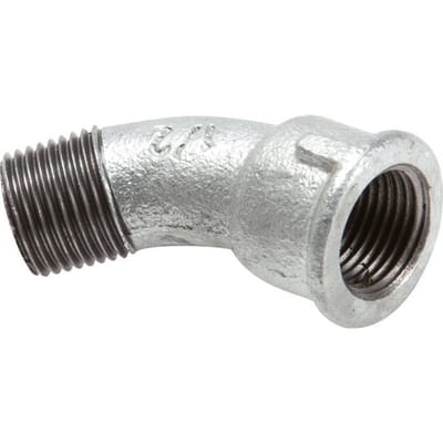 L-Koppeling 45° R3" Buitendraad X Rp3" Binnendraad Gietijzer 25bar