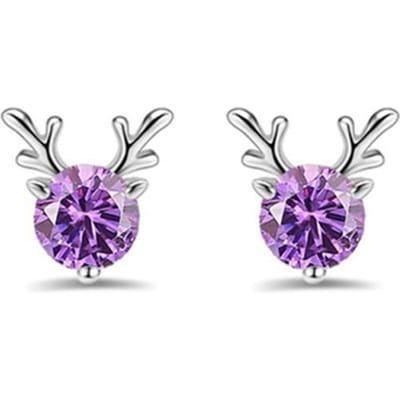Yilu Heeft Uw S925 Vrouwen ' ;S Sterling Zilver Eenvoudige Oorbellen En Diamant Kleine Oorbellen Nieuwe Herten Mode Oorbellen gray