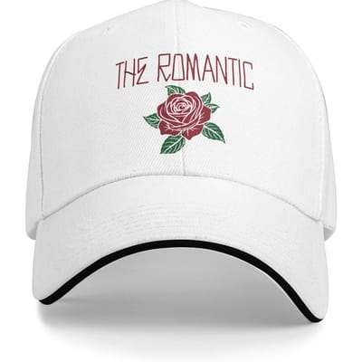 Chapeaux Sandwich Bruno Mars Romantique Adulte, Chapeau Hip-Hop Chapeau Papa Réglable Casquette de Baseball en Polyester Haute Qualité One Size white