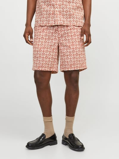 JACK&JONES - JPSTJAIDEN JJLUKE SEERSUCKER AOP SHORT - Heren - Bermuda shorts